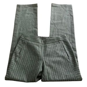 Ulla Johnson Pinstripe Wool Straight Leg Mid-Rise Pant Sz 4